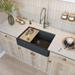 30" Granite Short-Apron Single-Bowl Farmhouse Kitchen Sink