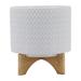 Sagebrook Home White Neutral Ceramic Planter Pot with Stand Indoor/Outdoor