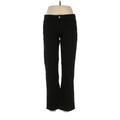 CALVIN KLEIN JEANS Khakis - Mid/Reg Rise Flared Leg Boyfriend: Black Bottoms - Women's Size 10