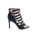 Katy Perry Heels: Gladiator Stiletto Feminine Blue Print Shoes - Women's Size 6 1/2 - Open Toe