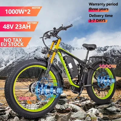 Vélo Électrique K800 Pro avec Batterie au Lithium de 48V et 23Ah Bicyclette de Montagne avec Frein