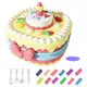 Argile colorée pour enfants avec moule à gâteau ensemble de jeu outils en argile kit d'art pour