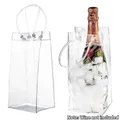 Sac en PVC transparent pour champagne bouteille de vin refroidisseur de bière refroidisseur de