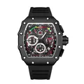 UTHAI-Montre pour Homme ChimFashion Samurai Black Haute miles Loisirs dehors Entièrement