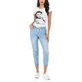 Jean skinny taille moyenne pour femme jeans lanterne petits pieds cordon de proximité taille