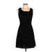 Chelsea & Violet Cocktail Dress - A-Line: Black Tweed Dresses - Women's Size Large