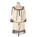 Club Monaco Casual Dress - Mini: Ivory Print Dresses - Women's Size 12