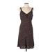 Lily Casual Dress: Brown Polka Dots Dresses - Women's Size Large