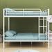 Isabelle & Max™ Aita Full Over Full Bunk Bed Metal in White | 65.3 H x 56.4 W x 78 D in | Wayfair 7076750722154184B52B061D5BEC675F