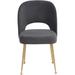 Mercer41 Jandrain Velvet Side Chair Dining Chair Wood/Upholstered/Velvet in Gray | 33 H x 19 W x 22 D in | Wayfair 310E4AD4ED2E4C28A181A5FC132A6E9D