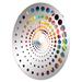 East Urban Home Colorful Poppart Bear Majesty - Spiral Dot Decorative Mirror-MIR117021-Oval, Crystal | 29.5 H x 19.6 W x 0.24 D in | Wayfair