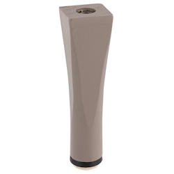 WAGNER Möbelbein KIEFER Holz eckig - 40 x 40 x 150 mm, taupe, QuickClick® Filzgleiter Ø 30 mm, Gewinde Ø 10 mm- 12744201 Image