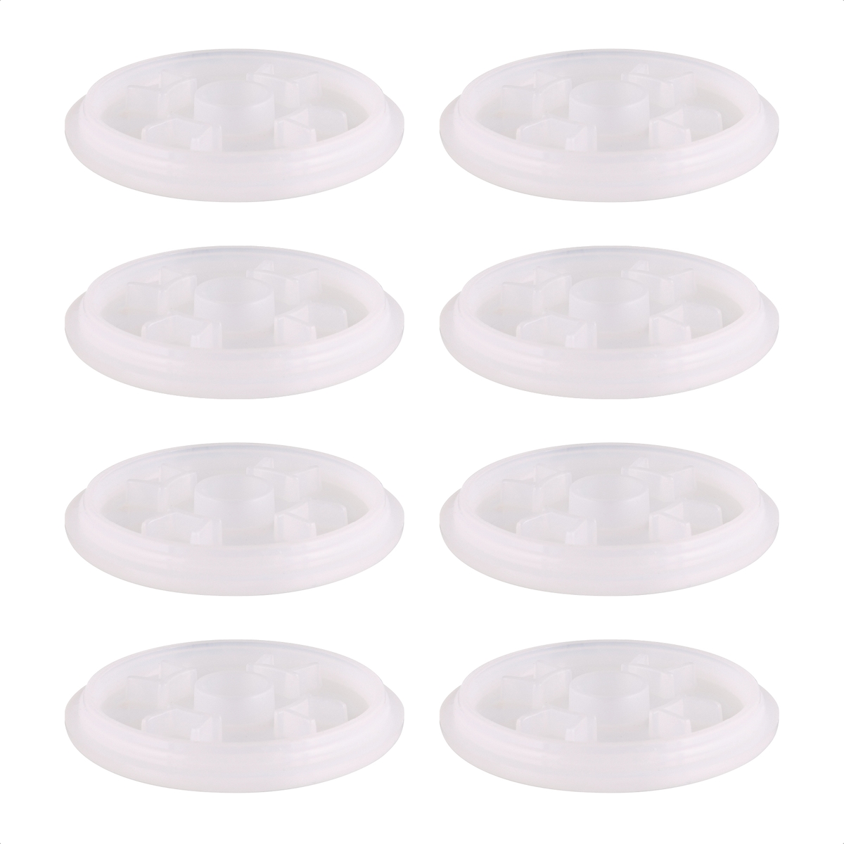 WAGNER QuickClick® Plastikgleiter antirutsch STOPP - 8er-Set Ersatzgleiter Ø 40 mm - für Basis Ø 40 mm, DE Ware-15824700 Image