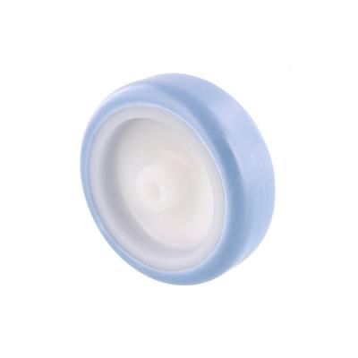 WAGNER Lenkrolle/Bockrolle/Möbelrolle Soft Ersatzrad - Ø 75 mm, blau/weiß, Tragkraft 60 kg - 03677501 Image