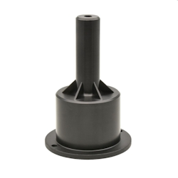 WAGNER Tischauszugsrolle versenkbar - Rad Ø 27 mm, Bautiefe 77 mm x 6 mm, soft, schwere Feder, Tragkraft 32 kg- 01009901 Image