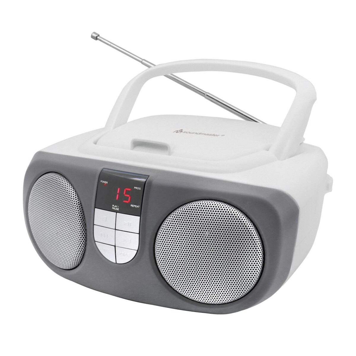 Soundmaster SCD1400 tragbarers Radio mit CD-Player AUX-Anschluss Kinderradio Seniorenradio Image