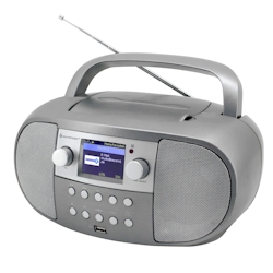 Soundmaster SCD7600TI tragbares Internetradio WLAN Netzwerkradio DLNA Bluetooth DAB+ CD USB MP3 Weckerfunktion Hörbuchfunktion Farbdisplay