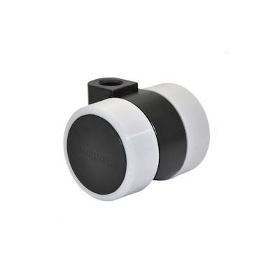 WAGNER Design Möbelrolle/Soft-Lenkrolle LOGO - Ø 38 mm, schwarz/grau, Tragkraft 70 kg - DE Ware - 01024101 Image