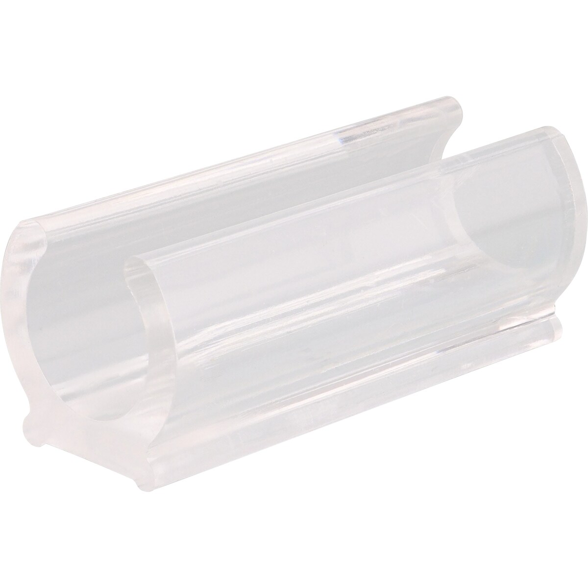 WAGNER Klemmschalengleiter für Rundrohr 4tlg. - 50 x 16/16 x 16/20 mm, Abrieb 4 mm, Kunststoff transparent - 15068199 Image