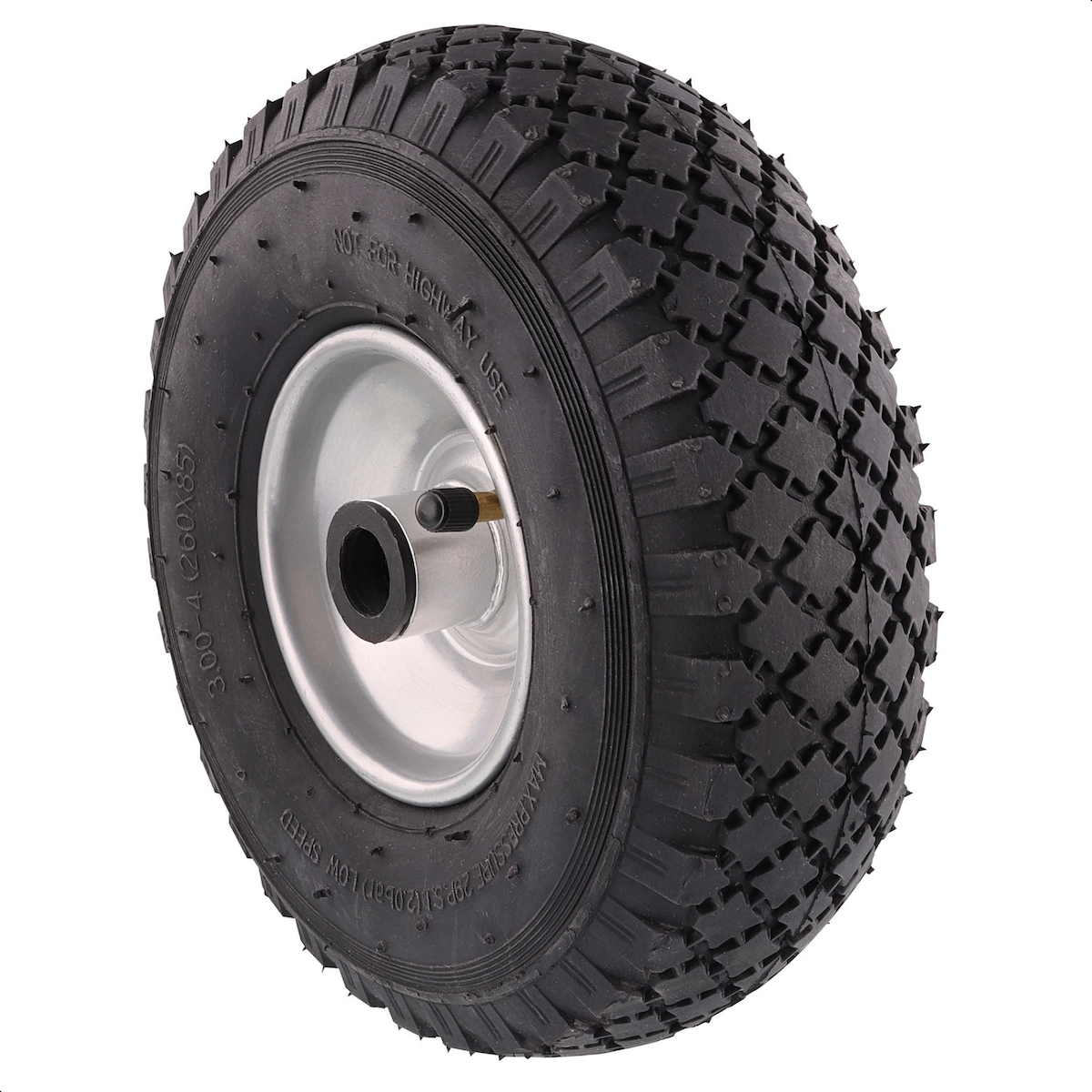 WAGNER Sackkarrenrad LUFTBEREIFT - Ø Rad 260 x 80 mm, Achsloch 20 mm, Stahlfelge, Tragkraft 150 kg - 04926001 Image