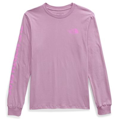 The North Face Women's Long Sleeve Hit Graphic Tee (Size XXL) Mineral Purple/Violet Crocus, Cotton
