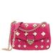 Soho Small Studded Quilted Patent Leather Shoulder Bag