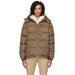 Brown Quilted Down Jacket