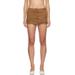 Brown Le Chouchou 'la Mini De Nîmes Criollo' Denim Miniskirt