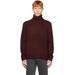 Burgundy Brushed Turtleneck