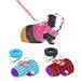 New Lovely Pet Breathable Mesh Fabric Harness With Leash Small Animal Vest Lead For Hamster Rabbit Bow Breast Strap - Size S (Gilding Stars)
