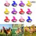 12PCS Chicken Hats for Hens Chicken Costume Clothes Pet Chicken Accessories Funny Feather Hat with Adjustable Elastic Strap for Duck Doll Mouse Rabbit Parrot (12 Pack 6 Colors)