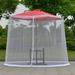 ALSLIAO camping mosquito net anti-insect outdoor table umbrella anti-mosquito cover