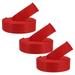 Uxcell 8.5FT Taekwondo Colored Ranking Belts for Competition Training Red 3 Pack