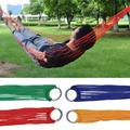 Cheers.US Camping Hammock Portable Mesh Nylon Rope Portable Travel Hammocks for Bedroom Indoor Hammock Chair Bed Outdoor Garden Patio Hanging Outdoor Indoor Bed Leisure Park Porch Backyard