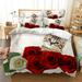 Gorgeous Botanical Duvet Cover Set with Zipper Bedding Set Bedclothes Include Duvet Cover Bed Sheet Pillowcase Comforter Bedding Sets Bed