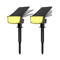 Carevas Outdoor lamp suits Solar Adjustable 2 Party Patio 1 Landscape Stake LED Solar Stake Wall Patio Decoration Lamp Adjustable 2 1 Outdoor lamp 2PCS Landse Stake s 1 Landse Stake Solar s QISUO