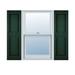 14 3/4 W x 37 H Lifetime Vinyl TailorMade Two Equal Panels Raised Panel Shutters w/Shutter-Loks (Per Pair) Midnight Green