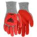 MCR Safety UT1954 UltraTechÂ® Mechanics Gloves CutProÂ® UltraTechÂ® 13 Gauge HyperMaxâ„¢ Shell Red Sandy Nitrile Foam Palm and Fingertips Coating TPR Back Protects Hands from Impact