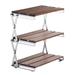 Dazzduo Storage rack Table Portable 3 Portable 3 Layered Picnic Table Portable Outdoor Picnic Table 3 Layered Table