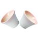 2pcs Ceramic Egg Cups Plates Breakfast Serving Ceramic Egg Stand Holders with Spoon Rest for Boiled Eggs