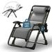 ABORON Ice Silk Zero Gravity Chair Folding Portable Padded Reclining with Headrest Lounger Chair for Indoor Outdoor