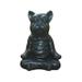 Garden Decoration Meditation Dog Resin Ornament Gardening Crafts Sitting French Bull Dog Decor Garden Ornament Yoga Dog Creative Yoga Decoration