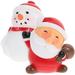 2 Pcs Car Christmas Decorations New Year Ornament Santa Cake