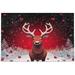 Dreamtimes 500 Pieces Christmas Red Elk Jigsaw Puzzle for Adults Teens Kids Fun Family Game for Holiday Toy Gift Home Decor