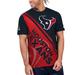 Men's Starter Navy/Red Houston Texans Finish Line Extreme Graphic T-Shirt