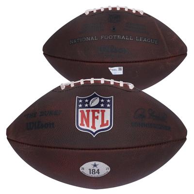 Dallas Cowboys Game-Used #184 Football vs. Green Bay Packers on January 14, 2024