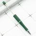 Feildoo 10 Pieces Beadable Pen DIY Writing Pen for Gift Supplies School Kids Plastic Solid Christmas Green Y07K8U10B