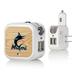 Miami Marlins 2-in-1 Baseball Bat Design USB Charger