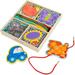 Melissa & Doug Alphabet Wooden Lacing Cards With Double-Sided Panels and Matching Laces