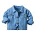 Teen Jackets for Girls Girls Winter Coat Size 8 Toddler Babys Boys Girls Leisure Warm Jean Coat Spring Winter Clothes Coat Jacket Solid Colour For Babys Coat Set for Girls